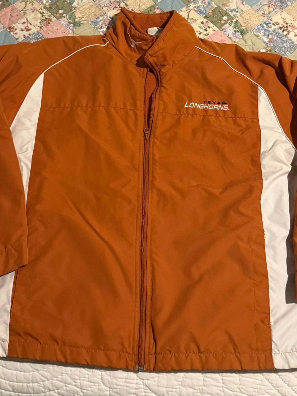 Texas Longhorns Red Oak Sportswear Embroidered Jacket Large Burnt Orange